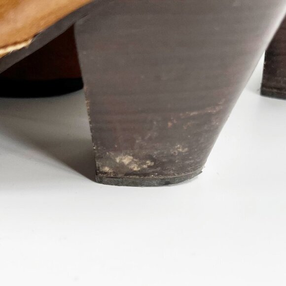 ✅ RUSSELL & BROMLEY BROWN LEATHER ANKLE BOOTIES SIZE 41. - Picture 4 of 9